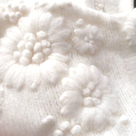 Anthropologie Floral Textured Sweater Skirt Set - Picture 11 of 15